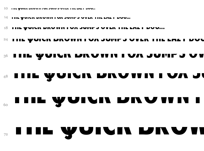 American Purpose font waterfall